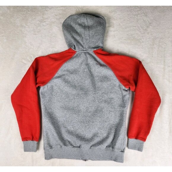 Nike Women's Full Zip Hoodie Size Large Red/Gray Swoosh - Picture 6 of 15